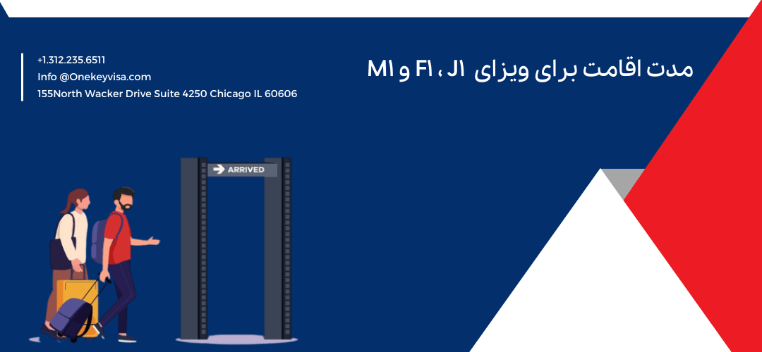 مدت اقامت برای ویزای F1 ، J1 و M1